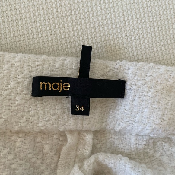 Maje white tweed joggers - Picture 5 of 6